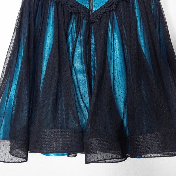 Betsey Johnson Party Dress Lace Detail Size 12 Y2K Partycore Satin - Picture 4 of 9